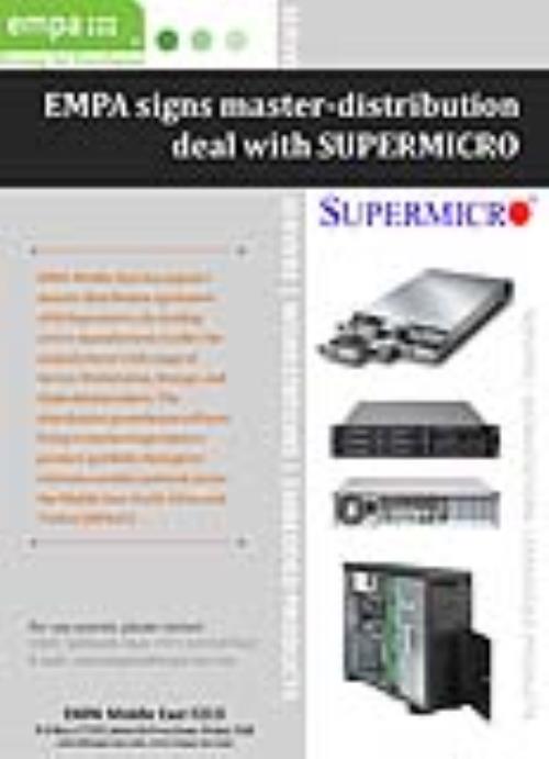 EMPA INKS MASTER DISTRIBUTION DEAL WITH SUPERMICRO